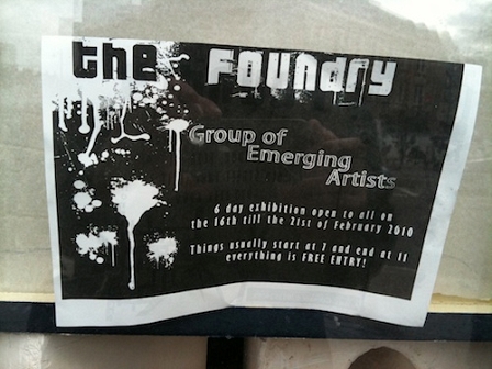 © Robert Rotifer Foundry Flugblatt: Group of Emerging Artists